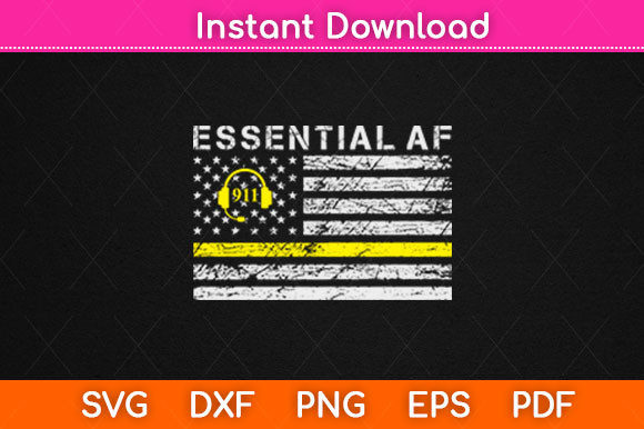 Essential 911 Police Dispatcher Thin Graphics for Crafts