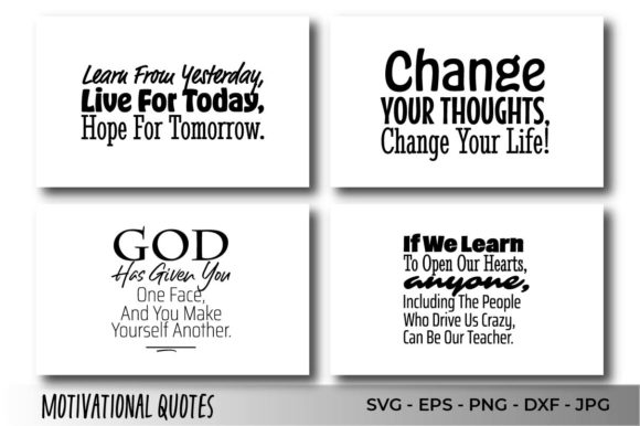 Motivational Quotes: Graphics for Crafts & Design