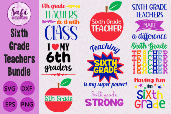 Sixth Grade Teachers Bundle: Graphics for Crafts