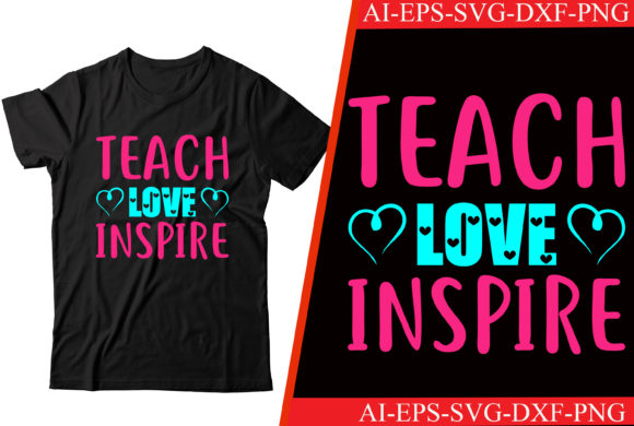 Teach Love Inspire Valentine Graphics for Crafts