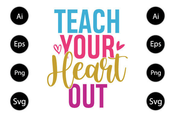 Teach Your Heart Out Graphics for Crafts